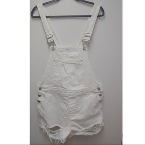 Blank NYC White Short Overalls - size 31